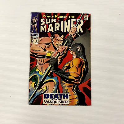 Buy Sub-mariner #6 1968 FN 2nd Appearance Of Tiger Shark Cent Copy • 40£
