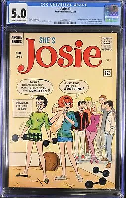 Buy Josie And The Pussycats (1963) #1 CGC VG/FN 5.0 DeCarlo/Lapick Cover Archie 1963 • 505.20£