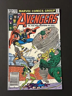 Buy Avengers #222 NM New Masters Of Evil Egghead Moonstone Scorpion Bronze KEY 1982 • 7.91£