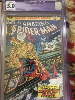 Buy CGC 5.0 Restored Amazing Spider-Man # 133 Marvel Comics • 29.24£