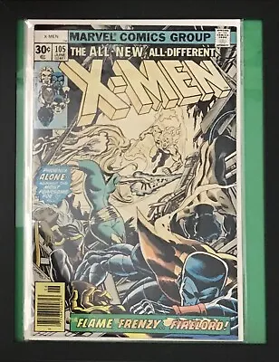 Buy X-Men #105 1977 Claremont Cockrum. Book Is In Great Shape. VF • 51.25£