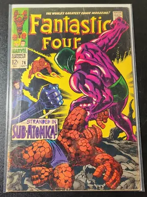 Buy Fantastic Four #76 Silver Surfer & Galactus 1968 Vintage Stan Lee & Jack Kirby • 28.02£