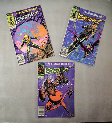 Buy Longshot 1 2 5  Newsstand Marvel 1985 Lot Comic • 11.85£