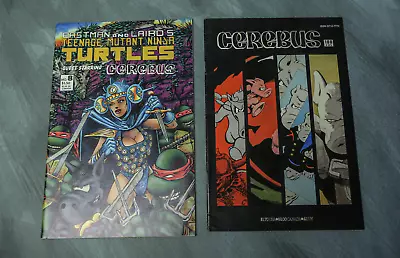 Buy Teenage Mutant Ninja Turtles Tmnt 8  Mirage Comics 1986 And Cerebus 100 Lot Of 2 • 23.82£