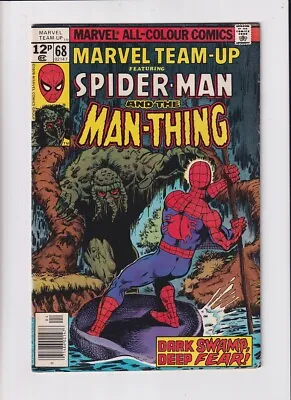 Buy Marvel Team-Up (1972) #  68 UK Price (6.0-FN) (2002259) Man-Thing, 1st D'Spay... • 27£