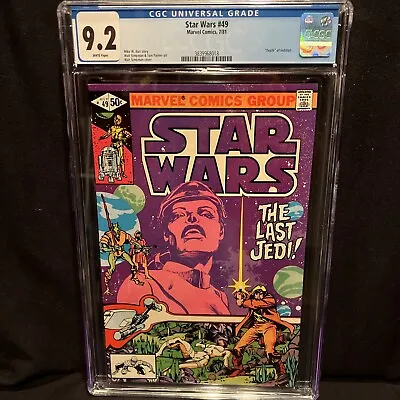 Buy Star Wars #49 (1981) CGC 9.2 White Pages! The Last Jedi! Walt Simonson Cover!! • 156.10£