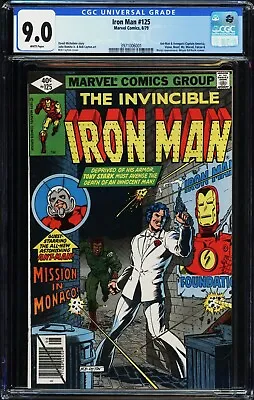 Buy Iron Man #125 Marvel Comics Cgc 9.0 Graded! Ant Man Wasp & Vision • 102.90£