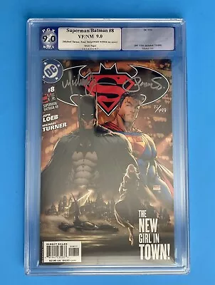 Buy DC Superman Batman #8 PGX 9.0 Signed Turner & Steigerwald WCOA Dynamic Forces SS • 228.70£