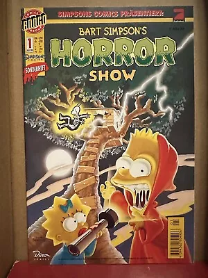 Buy Bart Simpson's Treehouse Of Horror #1 NM HTF Unique German “horror Show” • 74.96£