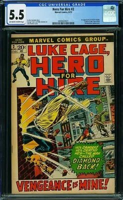 Buy Hero For Hire #2 (Marvel, 8/72) CGC 5.5 Fine- (1st App. Of Claire Temple)  KEY  • 76.23£