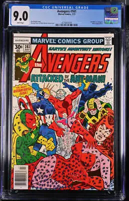 Buy Avengers #161 Cgc 9.0 White Pages // George Perez Cover Art Marvel 1977 • 55.97£