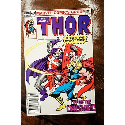 Buy The Mighty Thor Vol. 1 # 330 Comic Book 1983 Crusader Mjolnir Marvel Comics • 9.09£