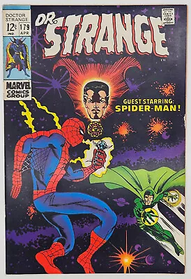Buy Doctor Strange #179 1969 7.0 FN/VF Spider-Man And Doctor Strange Story! Ditko A. • 46.87£