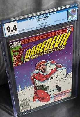 Buy Daredevil #182 CGC 9.4 Newstand Marvel Comics  Punisher App Frank Miller • 55.97£
