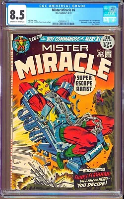Buy Mister Miracle #6 (1972) CGC 8.5 OW/W  Kirby - Royer  Female Furies  • 63.24£