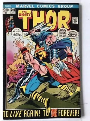 Buy Comic, Thor, #201 Vol. 1, BEAUTIFUL CONDITION 1972 Origin Ego-Prime, 1st KAMORR • 19.99£