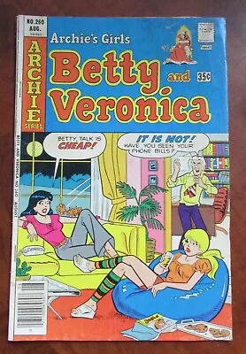 Buy Vintage Betty And Veronica Archie Comics Comic Book August 1977 No 260 • 7.87£
