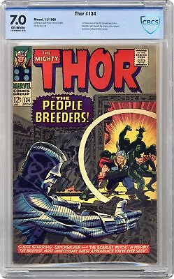Buy Thor #134 CBCS 7.0 1966 19-3F8D4A1-075 1st App. High Evolutionary, Man-Beast • 148.11£