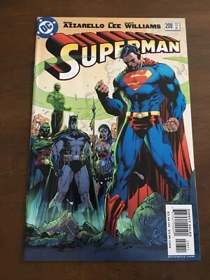 Buy Superman # 208 Nm Jim Lee Brian Azzarello Dc Comics 2004 Justice League Jla • 2.38£