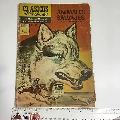 Buy 1960 Spanish Comics Clasicos Ilustrados #95 Animales Salvajes La Prensa Mexico • 3.93£