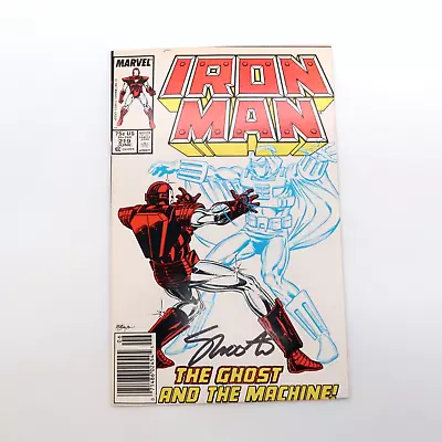 Buy Marvel Comics Iron Man #219 First Appearance Of Ghost Key Issue 1987 Signed • 15.80£