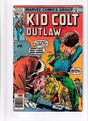 Buy Kid Colt Outlaw Vol 1 #218 Marvel Comics 1977  • 3.17£