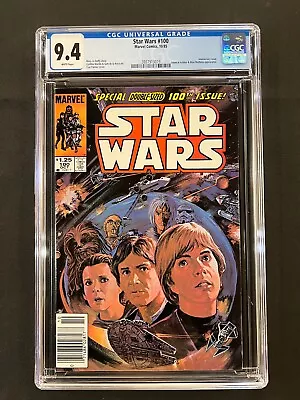 Buy Star Wars #100 CGC 9.4 (1985) - RARE Newsstand Edition • 150.21£