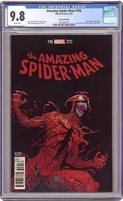 Buy Amazing Spider-Man #796B Hawthorne Variant 2nd Printing CGC 9.8 2018 4413007018 • 55.97£