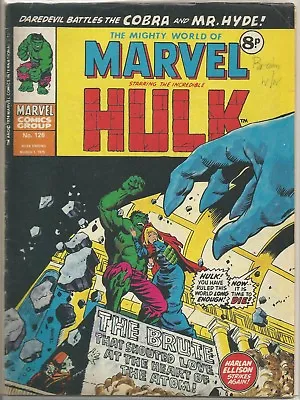 Buy Hulk #126 : Vintage Marvel Comic Book : March 1975 • 6.95£