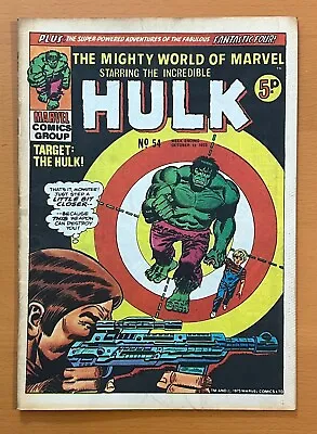 Buy Mighty World Of Marvel #54 RARE MARVEL UK 1973. Stan Lee. FN Bronze Age Comic • 14.95£