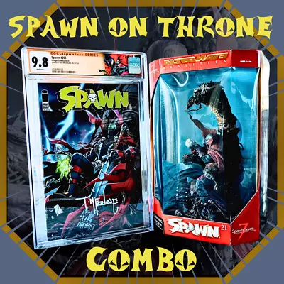 Buy Spawn #255 Signed Todd Mcfarlane CGC 9.8 & Spawn  On Throne Action Figure NEW • 395.30£
