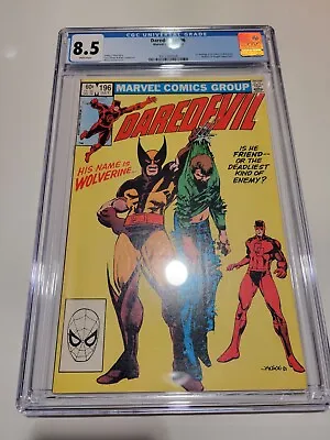 Buy Daredevil #196 CGC 8.5 1983 1st Meet Wolverine, Bullseye & Kingpin KEY FLASH SAL • 72.70£