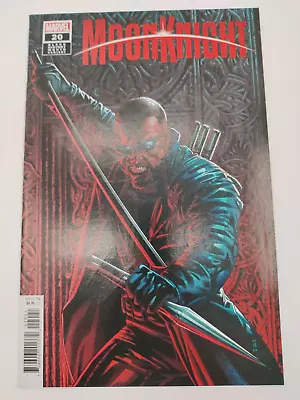 Buy Moon Knight #20 Marvel Comics 2023 Blade Black History Month Variant NM+ • 4.79£