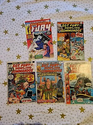 Buy Sgt. Fury And His Howling Commandos #115,132,128 + Marvel Spotlight #31 1976 • 15£