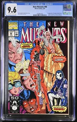Buy New Mutants #98 CGC 9.6 NM+ OW/W  Pages (Marvel, 1991) 1st Deadpool 1st Print • 461.19£