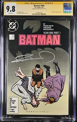 Buy Batman #404 CGC SS 9.8 SIGNED Frank Miller DC 1987 Year One Mazzuchelli Catwoman • 522.77£