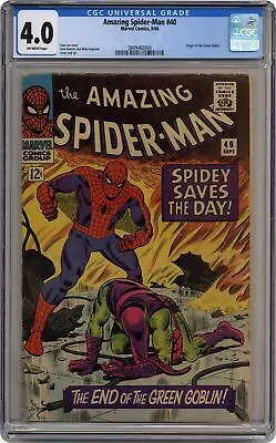 Buy Amazing Spider-Man #40 CGC 4.0 1966 3849482004 • 223.87£