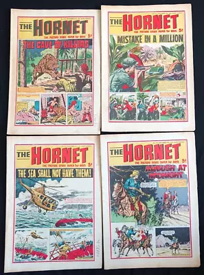 Buy The Hornet Comic # 220 221 222 223 December 1967 UK Weekly Bundle • 7.95£