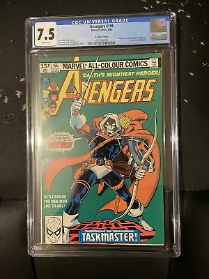 Buy Avengers #196 Cgc 7.5 White Pages June 1980 1st Appearance Of Taskmaster • 145£