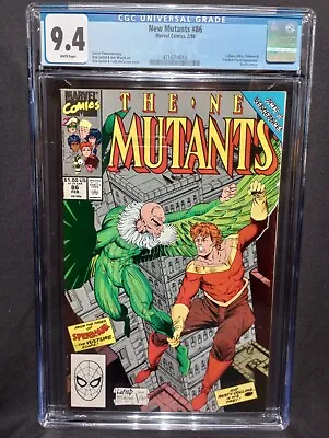 Buy New Mutants #86 (Marvel, 2/90) CGC 9.4 1st Cameo Appearance By Cable & Stryfe • 61.11£