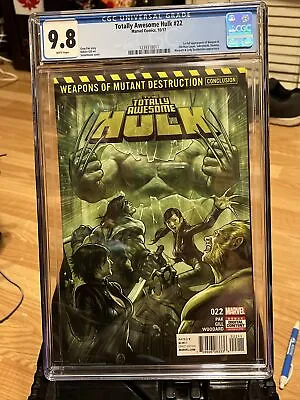 Buy Totally Awesome Hulk #22 CGC 9.8 White Pages First Weapon H Appearance 1st NM/MT • 119.88£