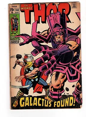 Buy Thor #168, VG- 3.5, Origin Of Galactus; 1st Thermal Man • 41.95£