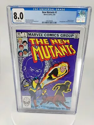 Buy The New Mutants #1 1983 CGC 8.0 Free Shipping! • 40.01£