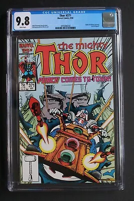 Buy THOR #371 1st Cameo TVA TIME VARIANCE AUTHORITY 1986 1st JUSTICE PEACE CGC 9.8 • 133.50£