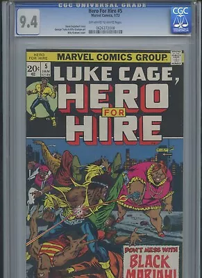 Buy Hero For Hire #5 1973 CGC 9.4~ • 102.78£