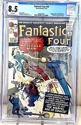 Buy Fantastic Four #20 Cgc 8.5; White Pages; 1st Appearance Of The Molecule Man • 1,043.60£