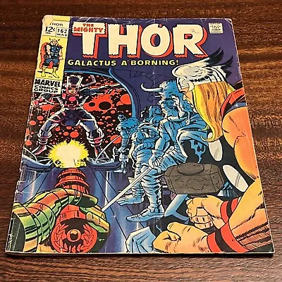 Buy 1969 The Mighty Thor Marvel Comic Book #162 - Origin Of Galactus***KEY***Nice! • 19.79£