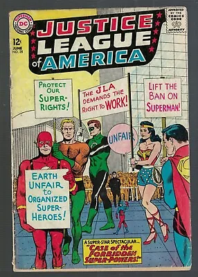 Buy Dc Comics Justice League America 28 VG 4.0 Batman Wonder Woman 1964 • 29.99£