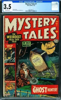 Buy Mystery Tales #7 CGC 3.5 OW Pre-Code Horror 1953 Atlas Comics Romita VG- • 191.09£