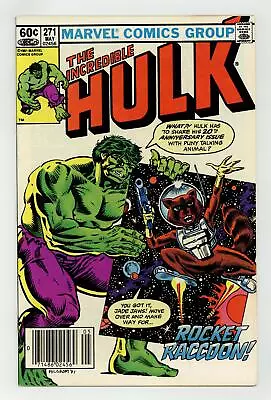 Buy Incredible Hulk #271N Newsstand Variant FN+ 6.5 1982 2nd App. Rocket Raccoon • 120.53£